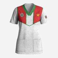 Custom Football 2026 Suriname White Scrub Top Natio Together We Rise