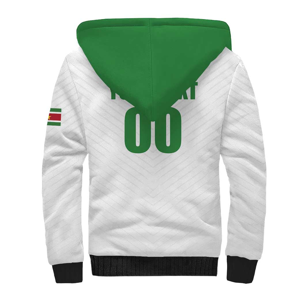 Custom Football 2026 Suriname White Sherpa Hoodie Natio Together We Rise