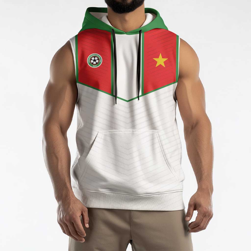 Custom Football 2026 Suriname White Sleeveless Hoodie Natio Together We Rise