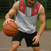Custom Football 2026 Suriname White Sleeveless Hoodie Natio Together We Rise