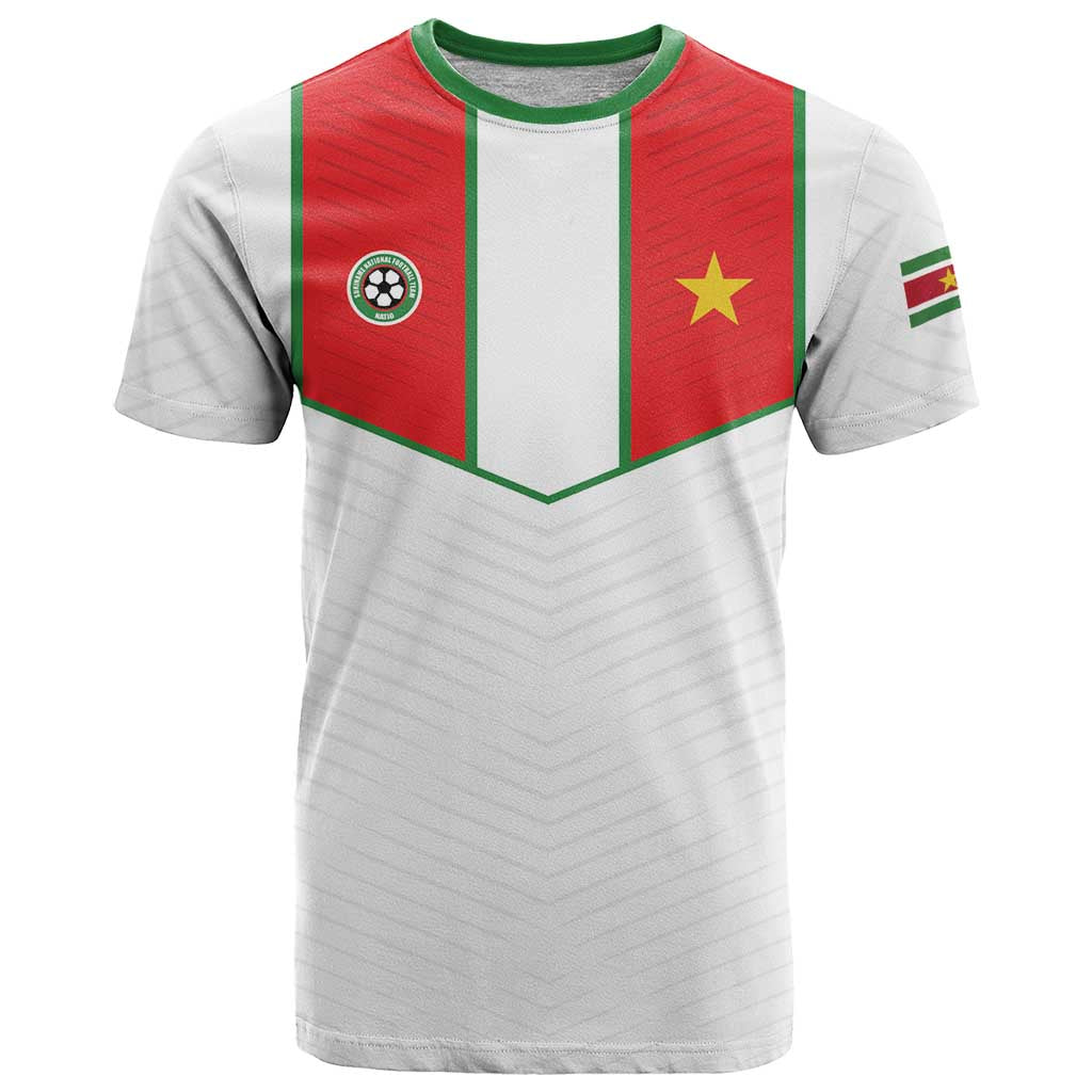 Custom Football 2026 Suriname White T Shirt Natio Together We Rise