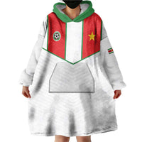 Custom Football 2026 Suriname White Wearable Blanket Hoodie Natio Together We Rise