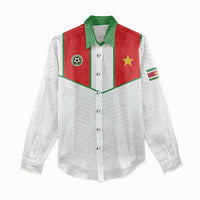 Custom Football 2026 Suriname White Women Casual Shirt Natio Together We Rise