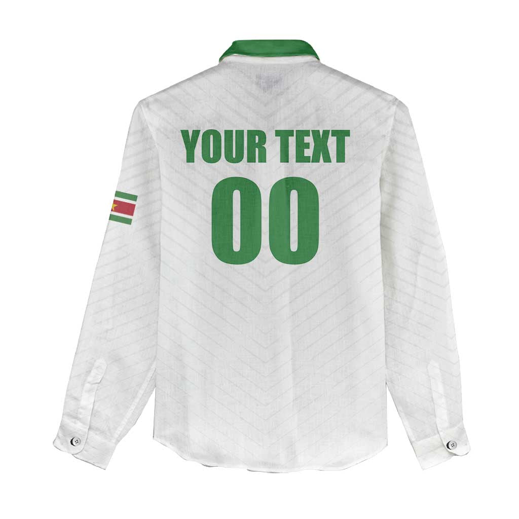 Custom Football 2026 Suriname White Women Casual Shirt Natio Together We Rise