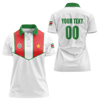 Custom Football 2026 Suriname White Women Polo Shirt Natio Together We Rise