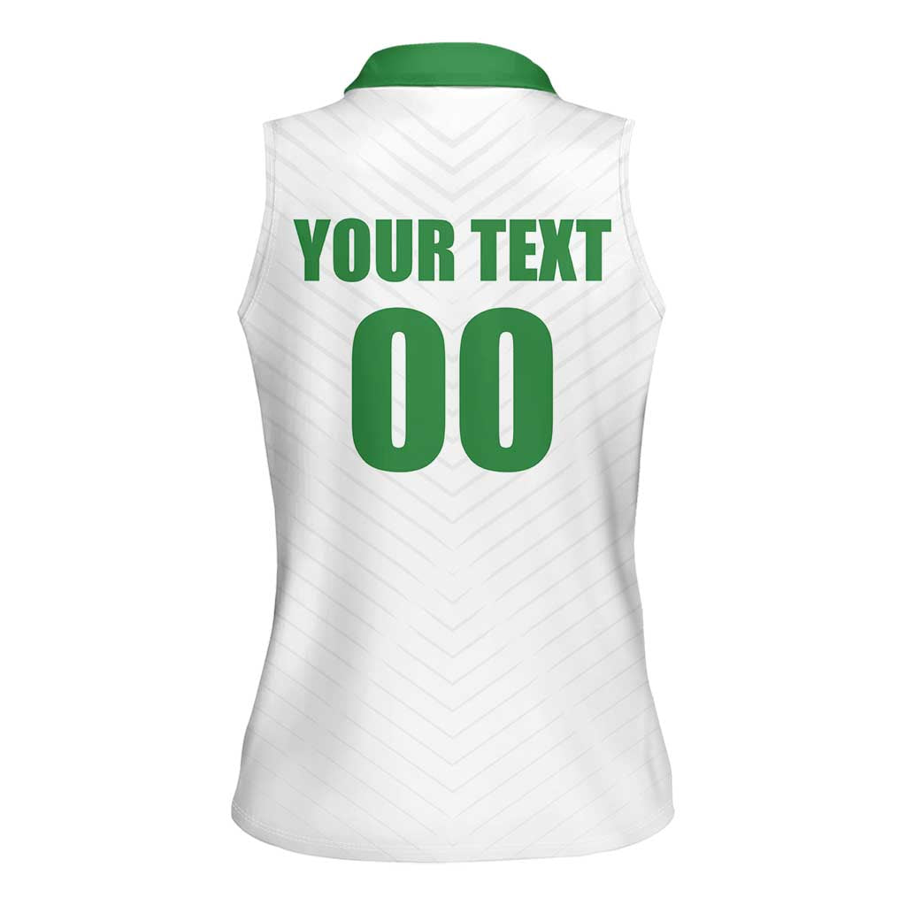 Custom Football 2026 Suriname White Women Sleeveless Polo Shirt Natio Together We Rise