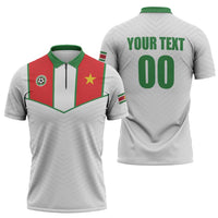 Custom Football 2026 Suriname White Zipper Polo Shirt Natio Together We Rise