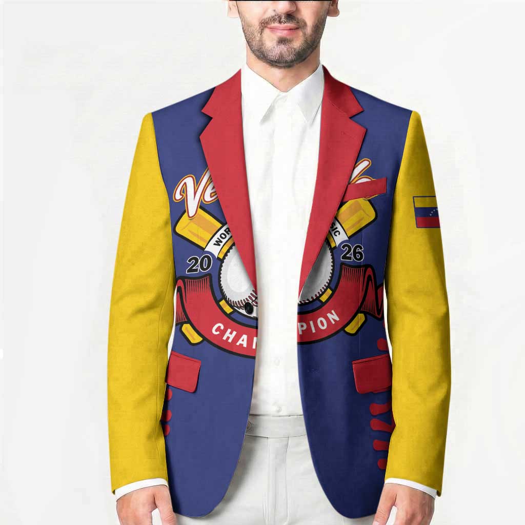 Custom Baseball 2026 Venezuela World Champion Blazer Arepa Power Make History