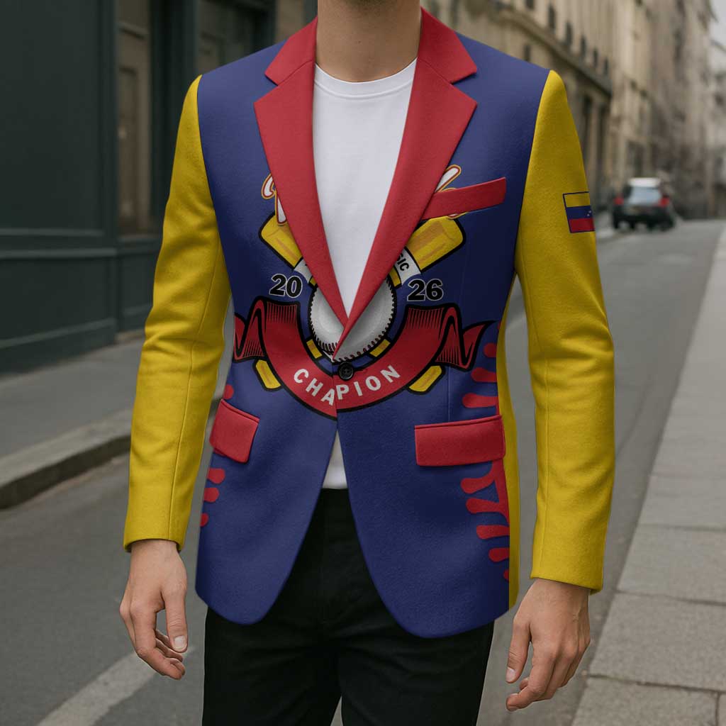 Custom Baseball 2026 Venezuela World Champion Blazer Arepa Power Make History