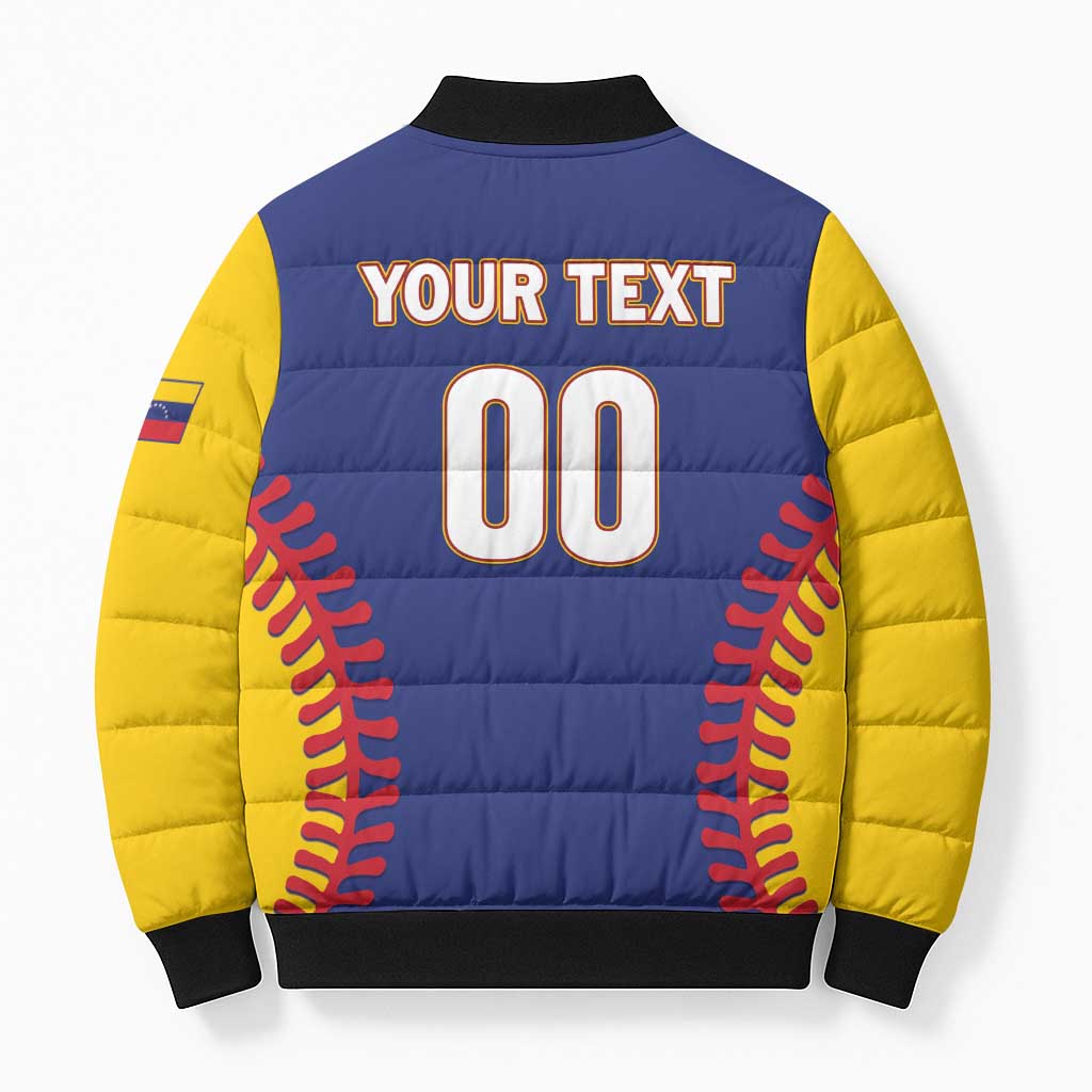 Custom Baseball 2026 Venezuela World Champion Bomber Puffer Jacket Arepa Power Make History