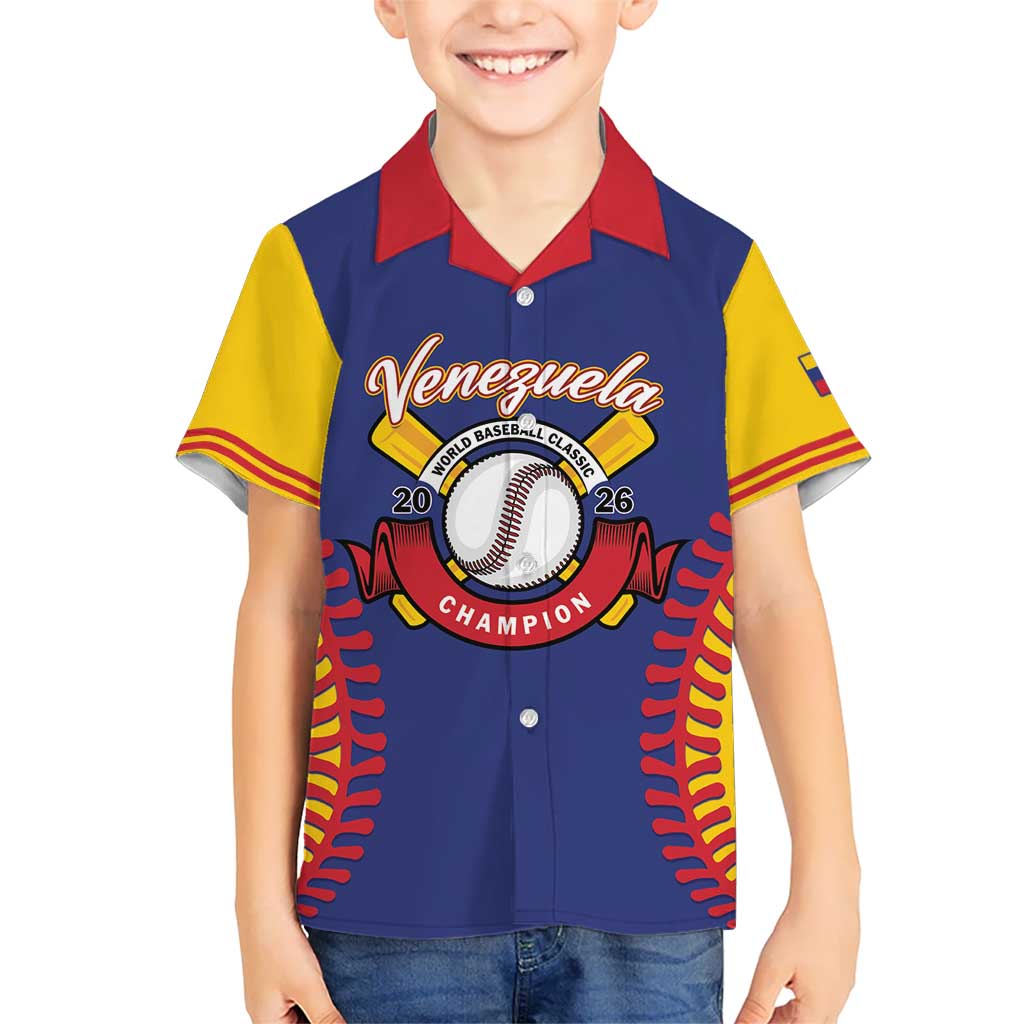 Custom Baseball 2026 Venezuela World Champion Hawaiian Shirt Arepa Power Make History