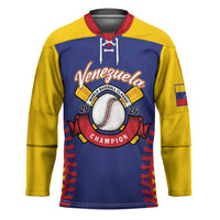 Custom Baseball 2026 Venezuela World Champion Hockey Jersey Arepa Power Make History