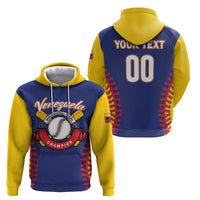 Custom Baseball 2026 Venezuela World Champion Hoodie Arepa Power Make History