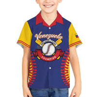 Custom Baseball 2026 Venezuela World Champion Kid Hawaiian Shirt Arepa Power Make History