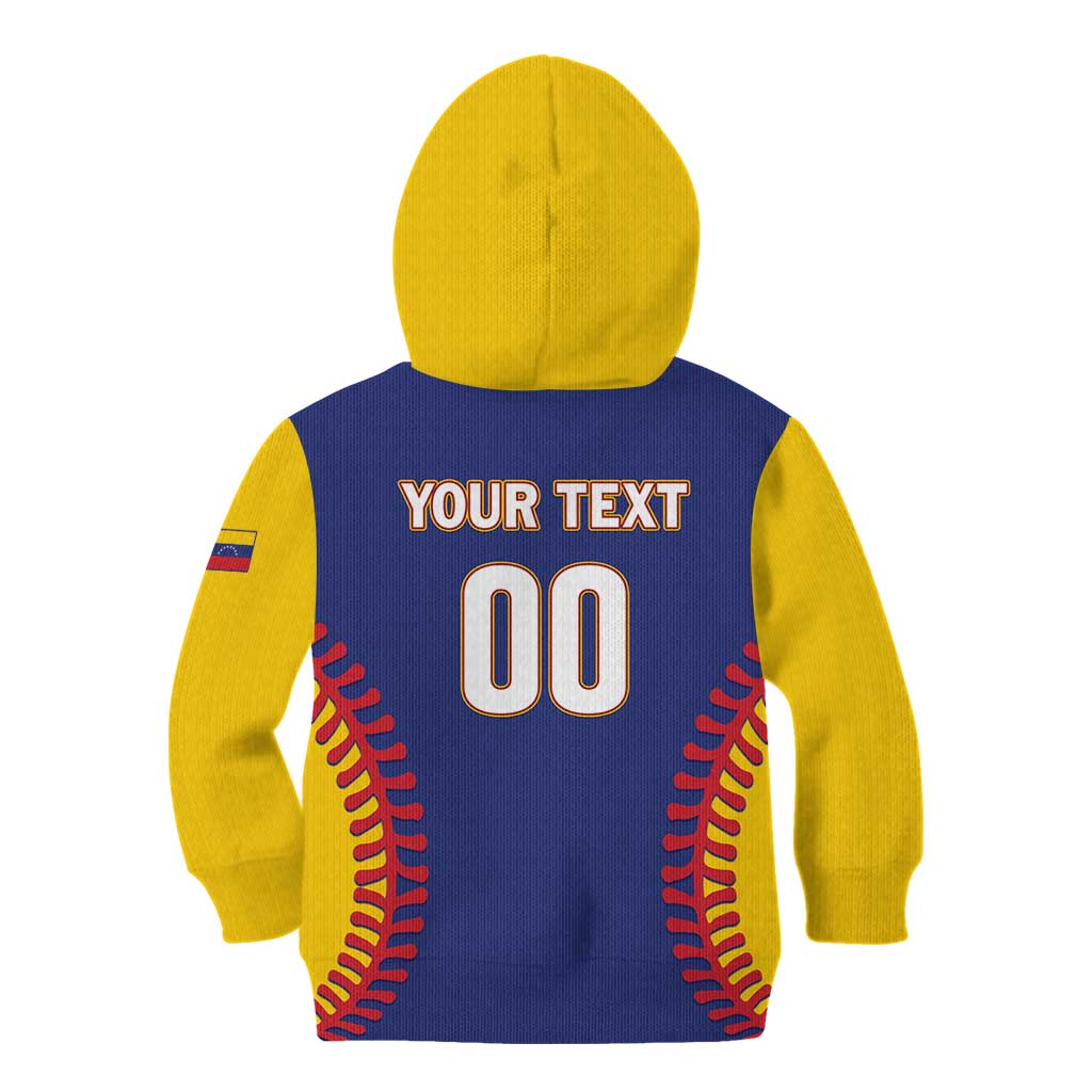 Custom Baseball 2026 Venezuela World Champion Kid Hoodie Arepa Power Make History