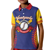 Custom Baseball 2026 Venezuela World Champion Kid Polo Shirt Arepa Power Make History