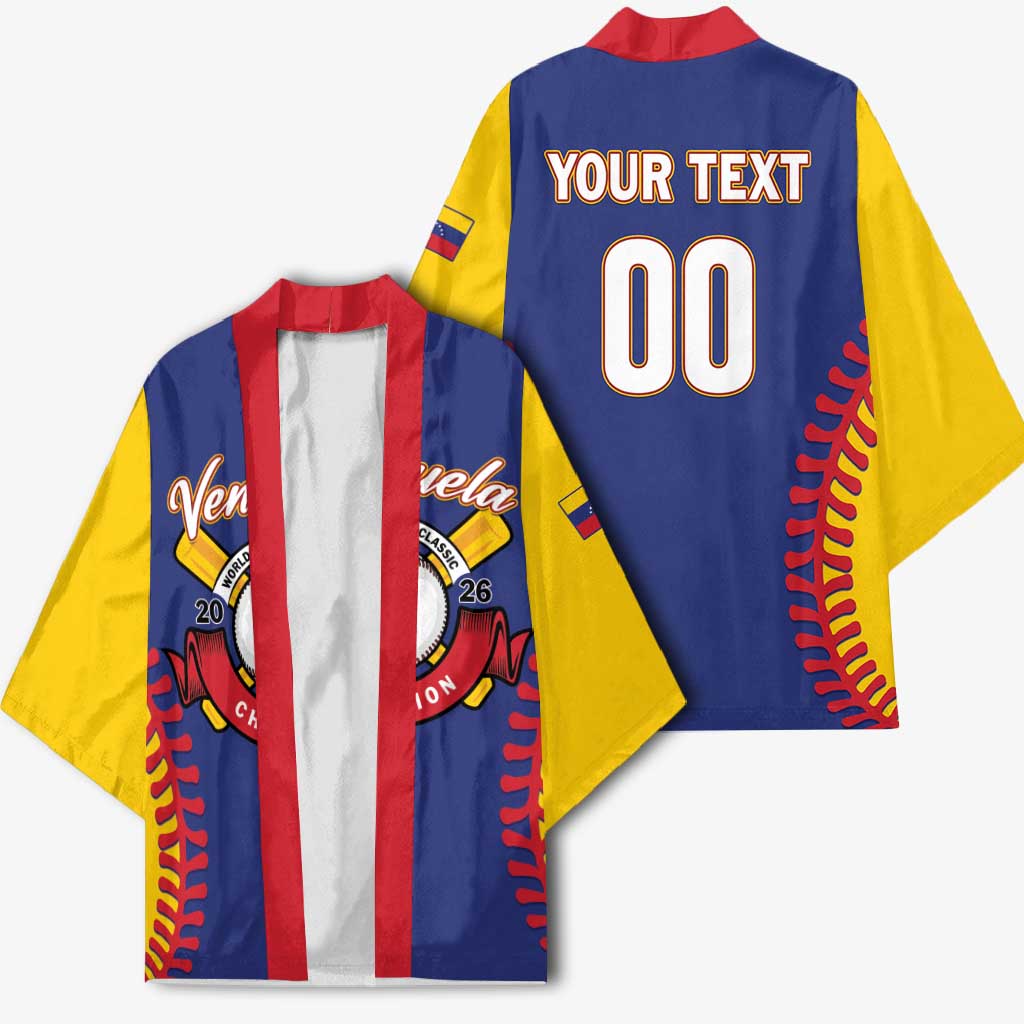 Custom Baseball 2026 Venezuela World Champion Kimono Arepa Power Make History