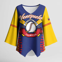 Custom Baseball 2026 Venezuela World Champion Kimono Sleeve Blouse Arepa Power Make History
