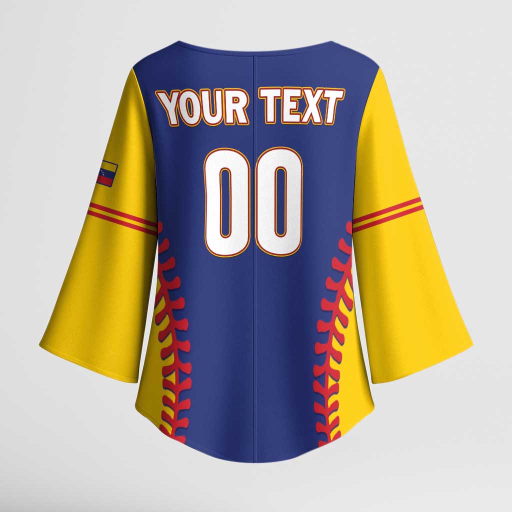 Custom Baseball 2026 Venezuela World Champion Kimono Sleeve Blouse Arepa Power Make History