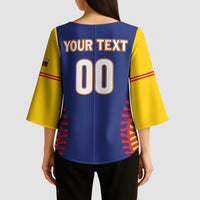 Custom Baseball 2026 Venezuela World Champion Kimono Sleeve Blouse Arepa Power Make History