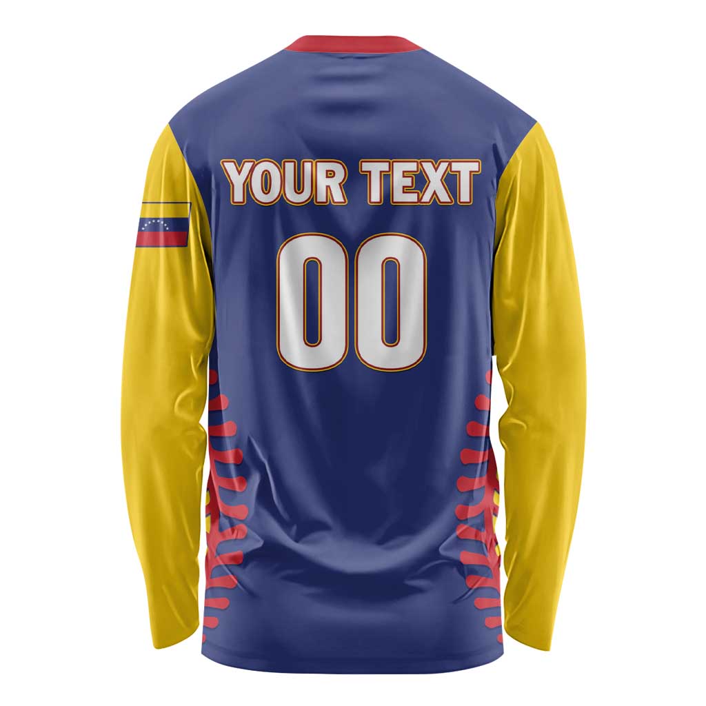 Custom Baseball 2026 Venezuela World Champion Long Sleeve Shirt Arepa Power Make History