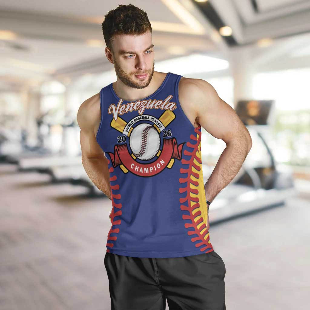 Custom Baseball 2026 Venezuela World Champion Men Tank Top Arepa Power Make History