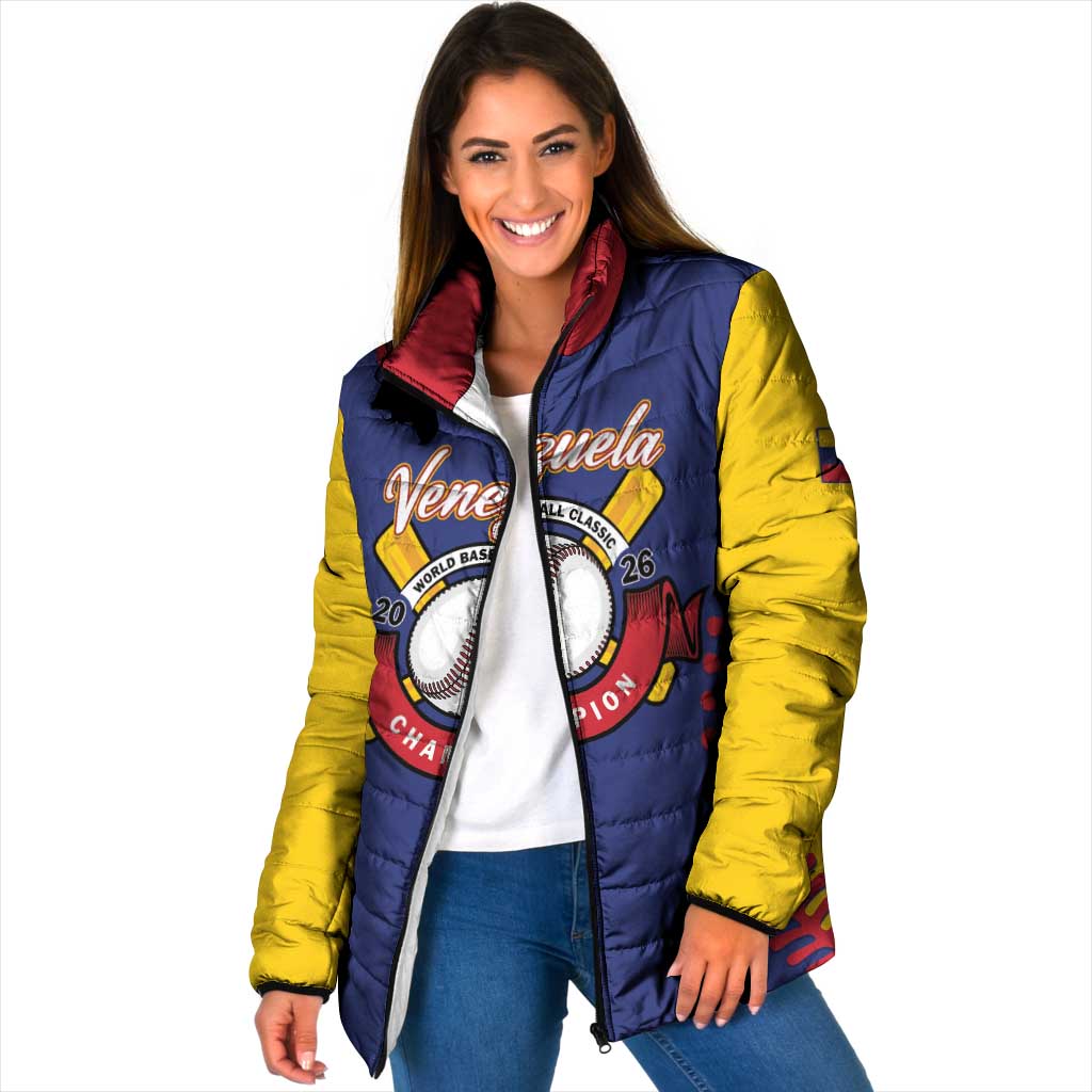 Custom Baseball 2026 Venezuela World Champion Padded Jacket Arepa Power Make History