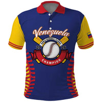 Custom Baseball 2026 Venezuela World Champion Polo Shirt Arepa Power Make History