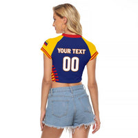 Custom Baseball 2026 Venezuela World Champion Raglan Cropped T Shirt Arepa Power Make History