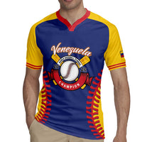 Custom Baseball 2026 Venezuela World Champion Rugby Jersey Arepa Power Make History