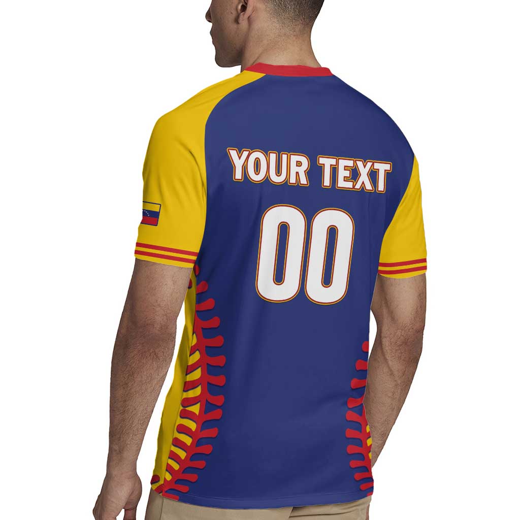 Custom Baseball 2026 Venezuela World Champion Rugby Jersey Arepa Power Make History