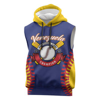 Custom Baseball 2026 Venezuela World Champion Sleeveless Hoodie Arepa Power Make History