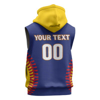 Custom Baseball 2026 Venezuela World Champion Sleeveless Hoodie Arepa Power Make History