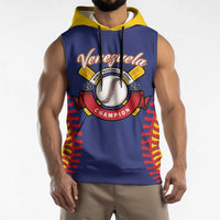 Custom Baseball 2026 Venezuela World Champion Sleeveless Hoodie Arepa Power Make History
