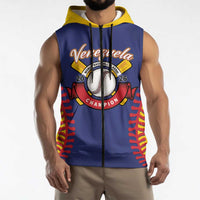 Custom Baseball 2026 Venezuela World Champion Sleeveless Zip Hoodie Arepa Power Make History