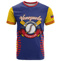 Custom Baseball 2026 Venezuela World Champion T Shirt Arepa Power Make History