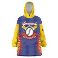 Custom Baseball 2026 Venezuela World Champion Wearable Blanket Hoodie Arepa Power Make History