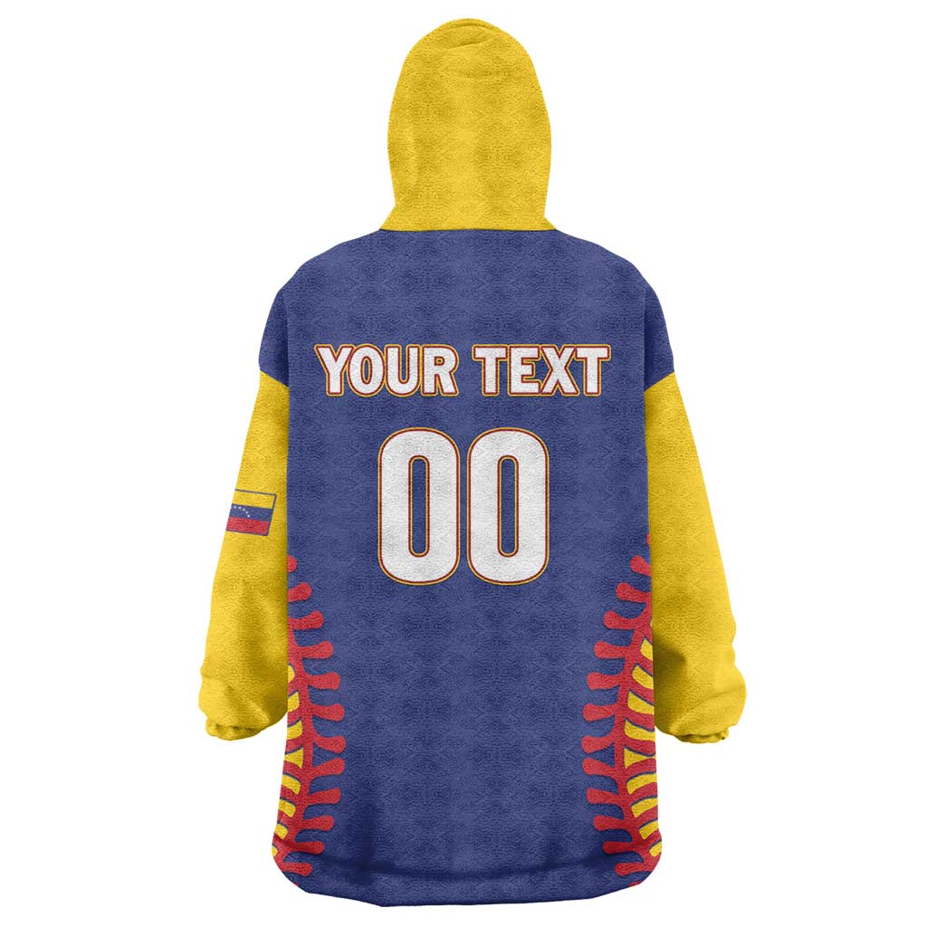 Custom Baseball 2026 Venezuela World Champion Wearable Blanket Hoodie Arepa Power Make History