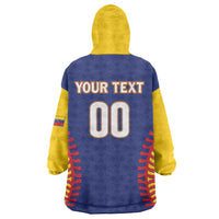 Custom Baseball 2026 Venezuela World Champion Wearable Blanket Hoodie Arepa Power Make History