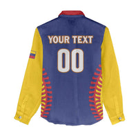 Custom Baseball 2026 Venezuela World Champion Women Casual Shirt Arepa Power Make History