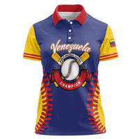 Custom Baseball 2026 Venezuela World Champion Women Polo Shirt Arepa Power Make History