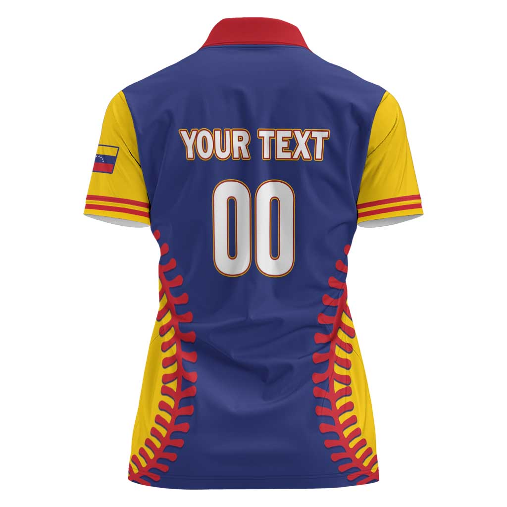 Custom Baseball 2026 Venezuela World Champion Women Polo Shirt Arepa Power Make History