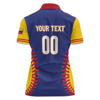Custom Baseball 2026 Venezuela World Champion Women Polo Shirt Arepa Power Make History