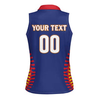 Custom Baseball 2026 Venezuela World Champion Women Sleeveless Polo Shirt Arepa Power Make History