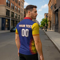 Custom Baseball 2026 Venezuela World Champion Zipper Polo Shirt Arepa Power Make History