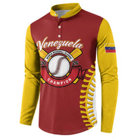 Custom Baseball 2026 Venezuela World Champion Button Sweatshirt Chamo Arepa Power