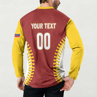 Custom Baseball 2026 Venezuela World Champion Button Sweatshirt Chamo Arepa Power
