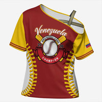 Custom Baseball 2026 Venezuela World Champion Cross Shoulder Shirt Chamo Arepa Power