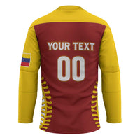 Custom Baseball 2026 Venezuela World Champion Hockey Jersey Chamo Arepa Power