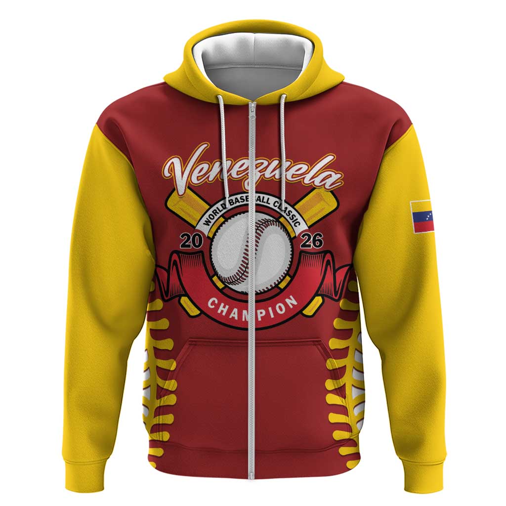 Custom Baseball 2026 Venezuela World Champion Hoodie Chamo Arepa Power